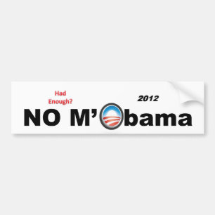 Ingen M'Obama bildekal 2012