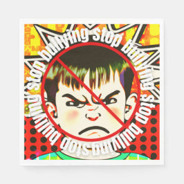 Ingen mobbning pappersservett