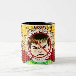 Ingen mobbning Två-Tonad mugg