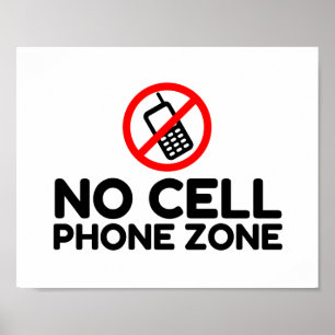 Ingen Mobil cell Zon Poster