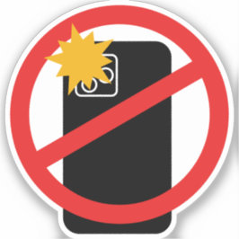 Ingen Mobil fotografi - respektera personlig integ Klistermärken