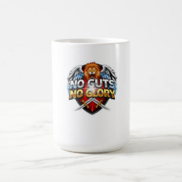 Ingen Mod, Ingen Ära: Motiverande & Framgångs Tänk Kaffemugg