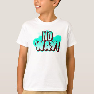 INGEN MÖJLIGHET! Djärva Graffiti Barn Roligt Påstå T Shirt