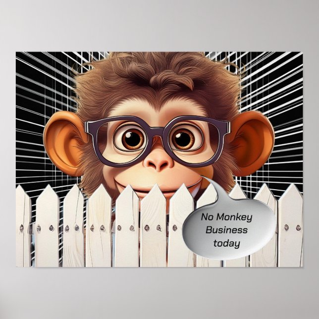 INGEN MONKEY AFFESS I DAG POSTER (Framsidan)