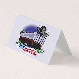 Ingen monster under Bed Classroom Exchange-kortet Visitkort