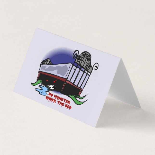 Ingen monster under Bed Classroom Exchange-kortet Visitkort (Framsida)