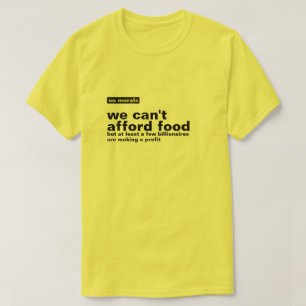 Ingen moralisk BILLIONAIRES-design T Shirt