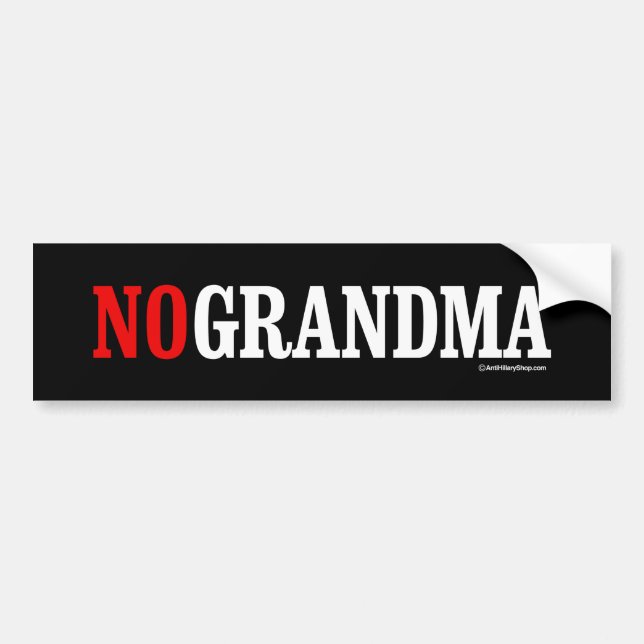 INGEN MORMOR HILLARY - Anti-Hillary - vit - .png Bildekal (Framsidan)