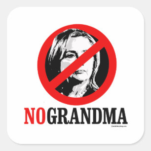 INGEN MORMOR HILLARY FYRKANTIGT KLISTERMÄRKE