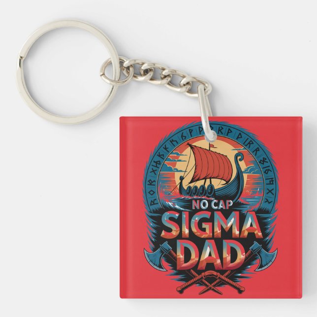 Ingen mössa Sigma Pappa Vikingstil för Fars dag (Framsidan)