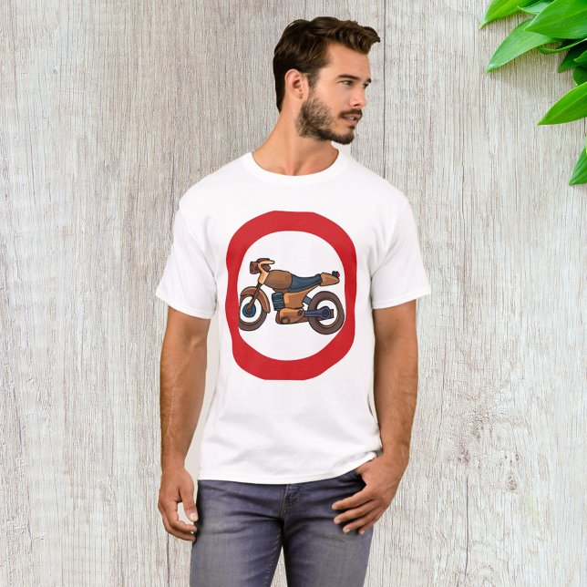 Ingen motorcykelvägs vägskylt t shirt (Skapare uppladdad)