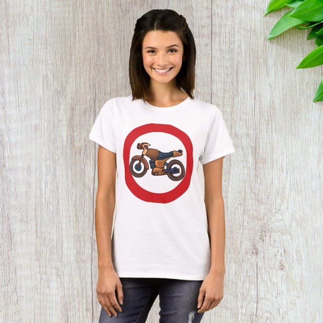 Ingen motorcykelvägs vägskylt t shirt (Skapare uppladdad)