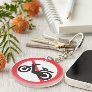 Ingen motorcykens vägskylt