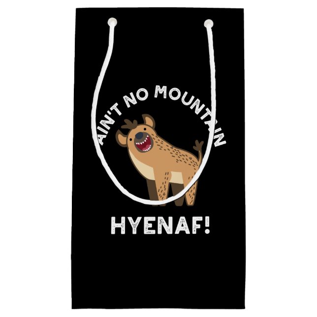 Ingen Mountain Hyenaf Funny Hyena Pun Mörk BG (Framsidan)