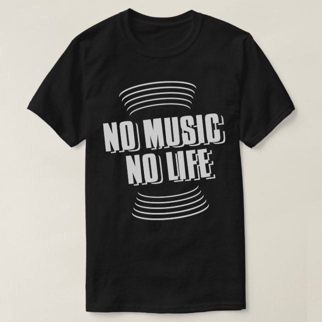 Ingen musik i livet t shirt (Design framsida)
