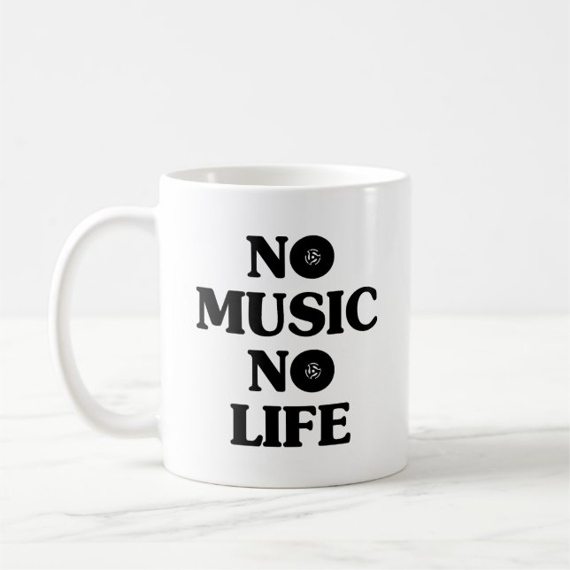 INGEN MUSIK INGET LIV KAFFEMUGG (Vänster)