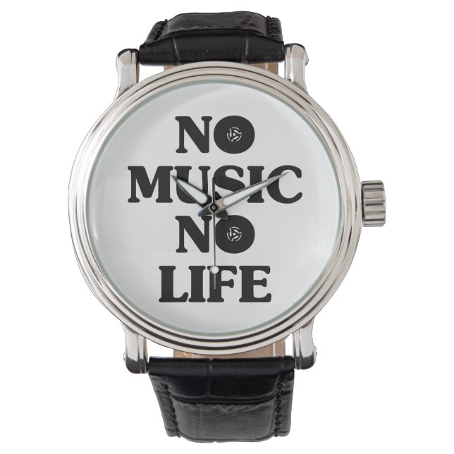 INGEN MUSIK-NO LIFE ARMBANDSUR (Framsida)