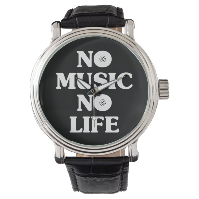 INGEN MUSIK-NO LIFE ARMBANDSUR (Framsida)