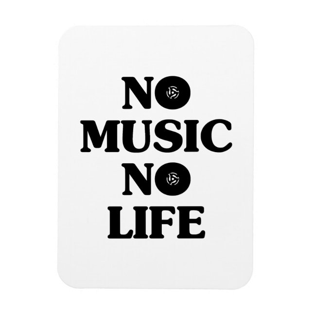 INGEN MUSIK-NO LIFE MAGNET (Vertikal)