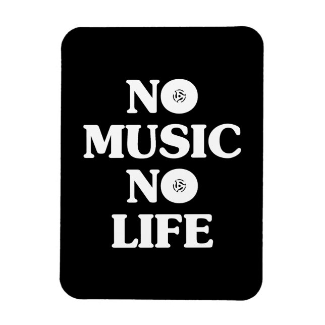 INGEN MUSIK-NO LIFE MAGNET (Vertikal)