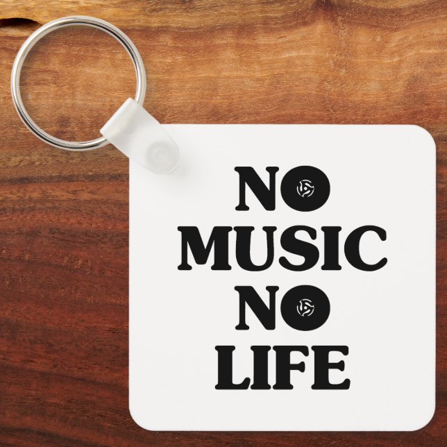 INGEN MUSIK-NO LIFE NYCKELRING (Framsida)