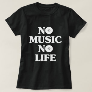 INGEN MUSIK-NO LIFE T SHIRT
