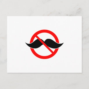 INGEN MUSTACHE - ANTI-MUSTACHE -SHAVE DEN SAK AV VYKORT