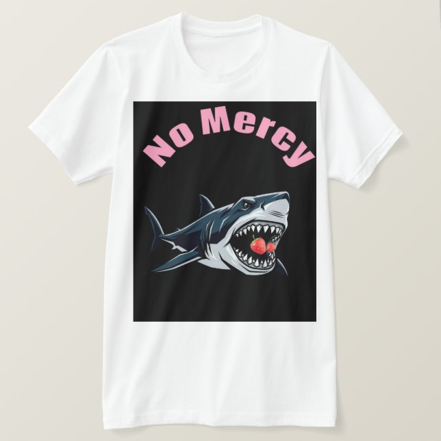 Ingen nåd Jordgubbs haj T Shirt (Design framsida)