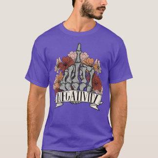 Ingen negativ negativ negativ motivation Motiv och T Shirt