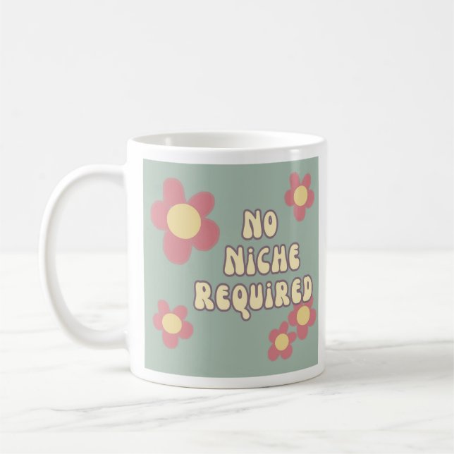 Ingen Nisch Krävs Retro Blomma  Kaffemugg (Vänster)