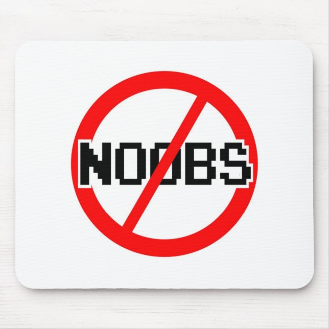 INGEN NOOBS - apa för geek/hacker/pc/code Musmatta (Framsidan)