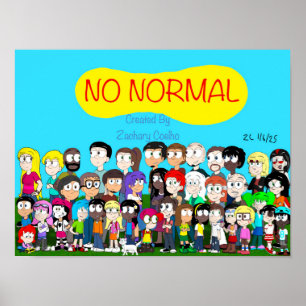 Ingen normal karaktärsposter poster