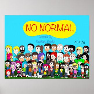 Ingen normal karaktärsposter poster