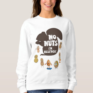 Ingen Nöt I är Allergic Peanut Allergy Awareness T Shirt