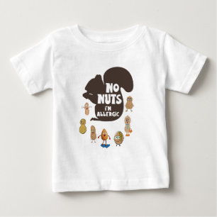 Ingen Nöt I är Allergic Peanut Allergy Awareness T Shirt