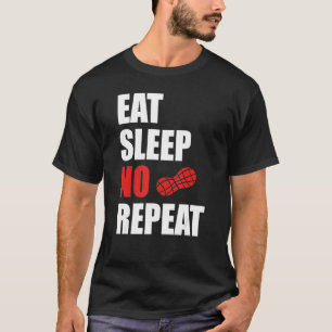 Ingen Nöt-november Öron Strömsparläge Nöt Upprepa T Shirt