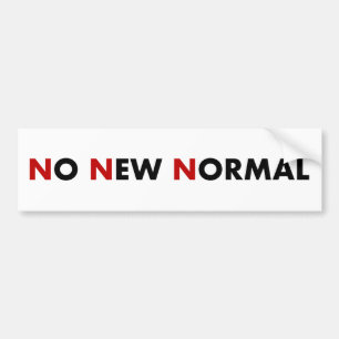 Ingen ny normal stötfångare bildekal