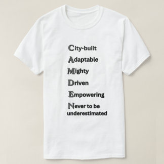 INGEN NYANS GRÅ Motivational CAMDEN Unisex Herr T Shirt