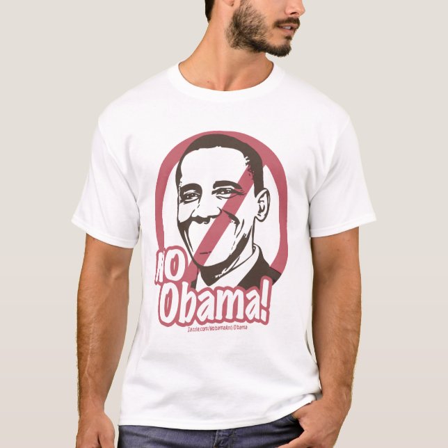 Ingen Obama! Hugga skjortan T Shirt (Framsida)
