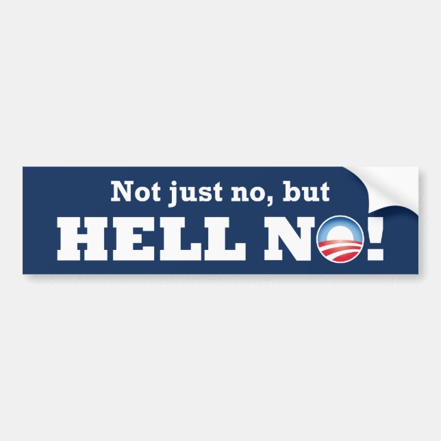 Ingen Obama inte precis, men INTE! Bildekal (Framsidan)