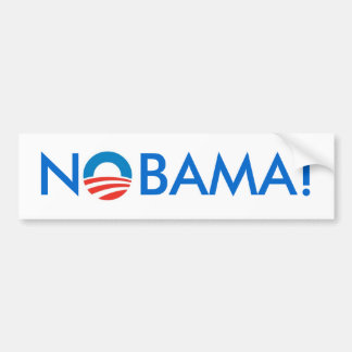 Ingen Obama - NOBAMA! Bildekal