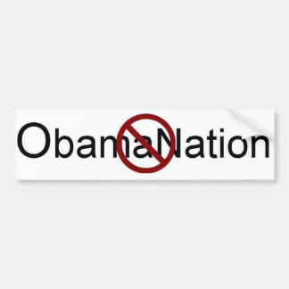 Ingen ObamaNation Bildekal