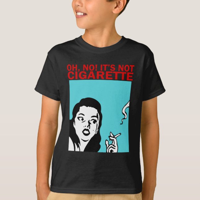 INGEN OH är DET INTE CIGARETTEN (KOREANEN, OPPA) T Shirt (Framsida)