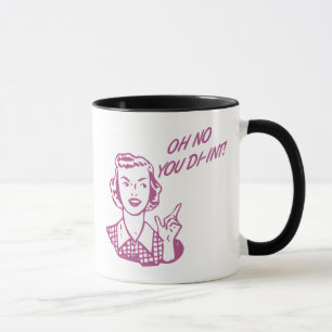 INGEN OH DIG DI-INT! Retro hemmafrurosor Mugg