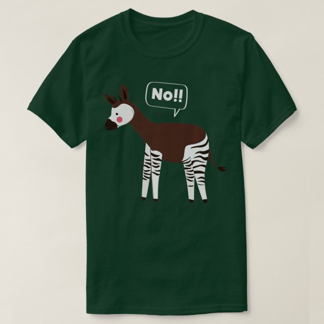 Ingen Okapi-utrotad djurpremie T Shirt (Design framsida)