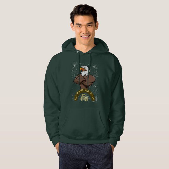 Ingen ökning av smärtan hoodie (Hel framsida)