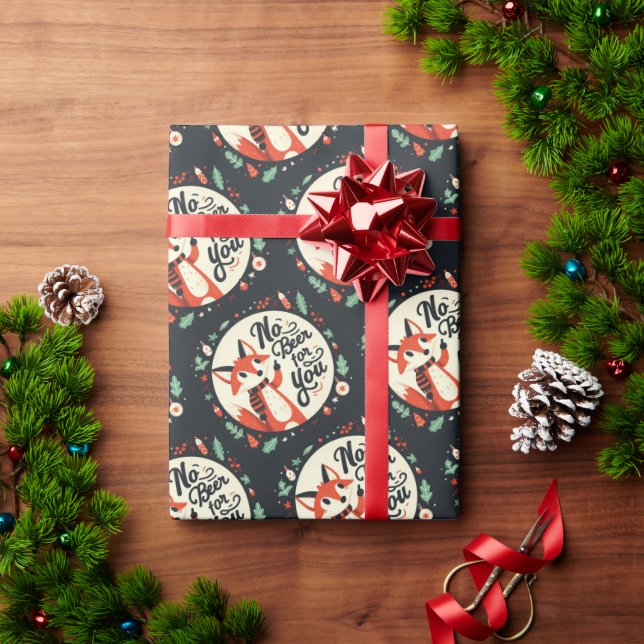 Ingen öl åt dig till julklapp presentpapper (Julgåva)