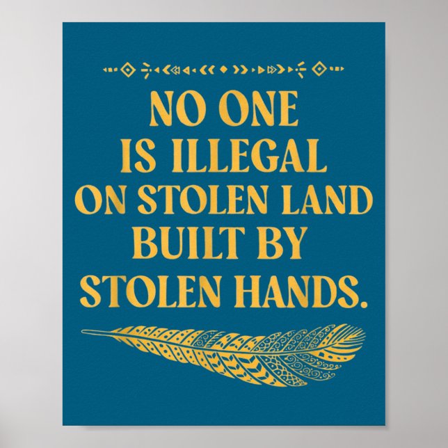 Ingen Olaglig Stulen Mark Illustration Poster (Framsidan)