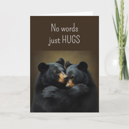 Ingen Ord Bara Hugs Bear Hugs, även Kärlek Prayers Kort
