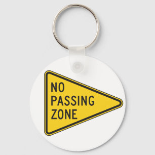 Ingen övergående zona Keychain Nyckelring
